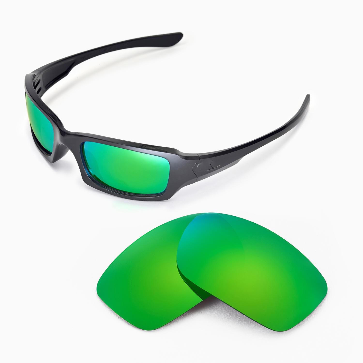 New WL Polarized Emerald Replacement Lenses For Oakley Fives Squared